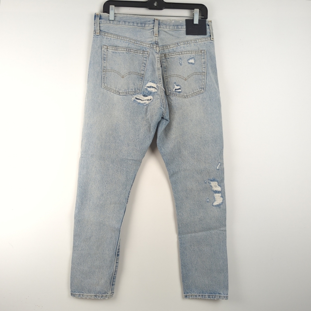 Levis 501 S Skinny Made and Crafted Patchwork Selvedge Jeans Big E - 34 - Picture 5 of 16